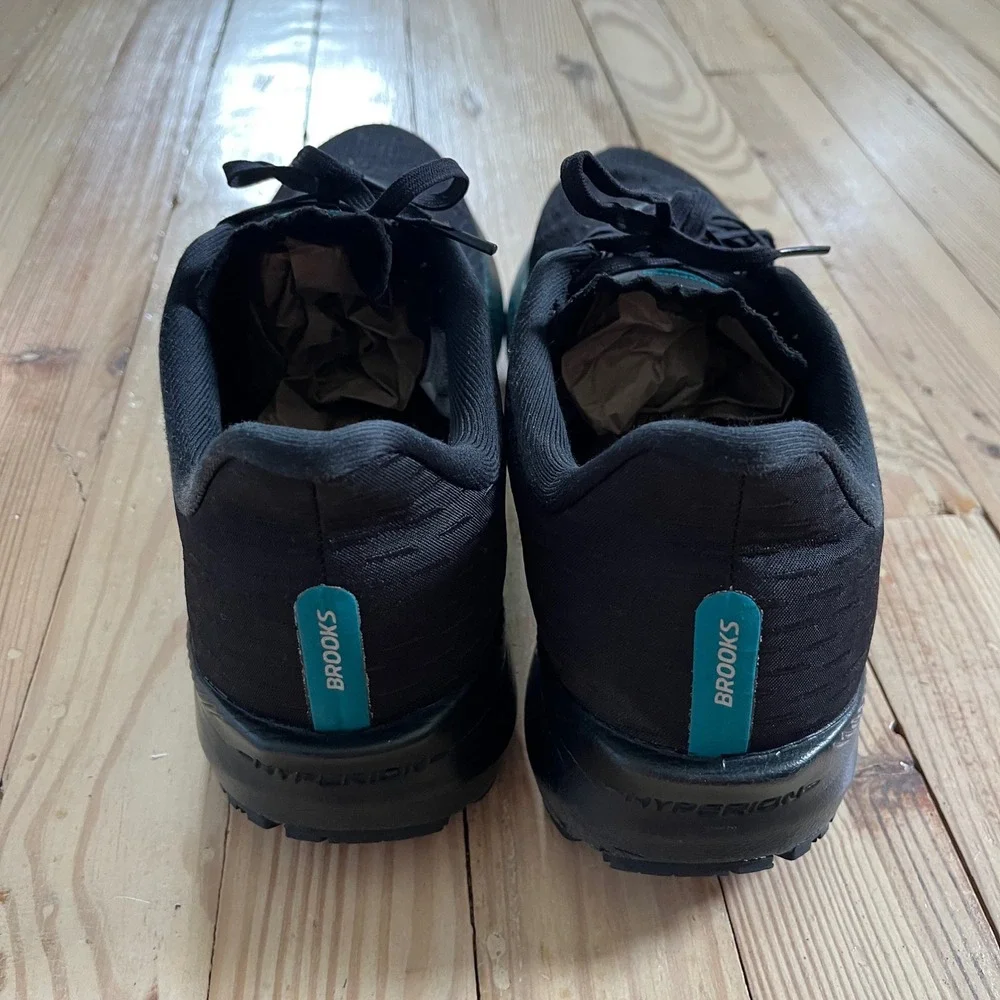 Brooks Hyperion Tempo Mens Running Shoes Black Green Teal 11.5 athletic comfort